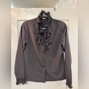 1970’s Sybil Ruffled Women's Blouse